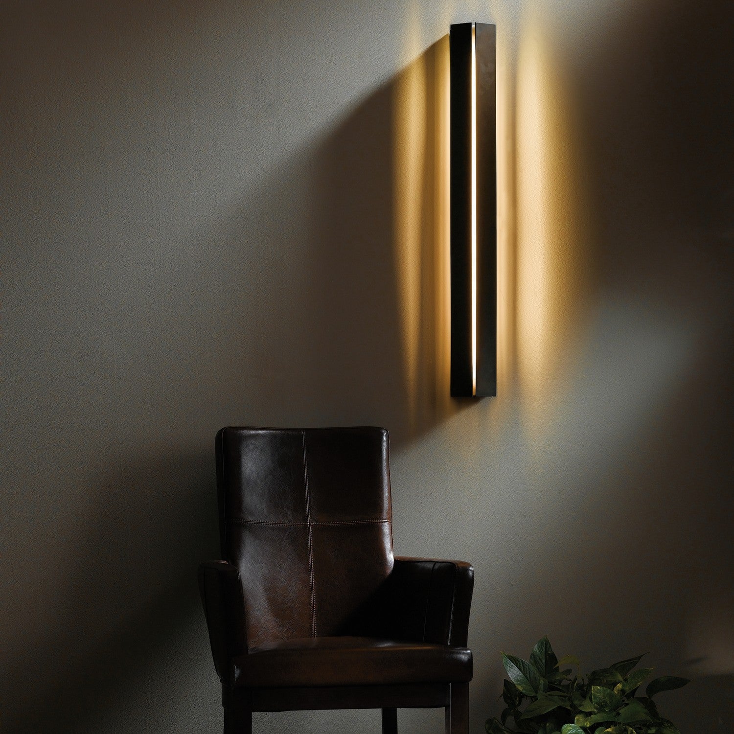 Hubbardton Forge - 217654-LED-14-ZG0198 - Gallery Medium LED Sconce - Gallery - Oil Rubbed Bronze