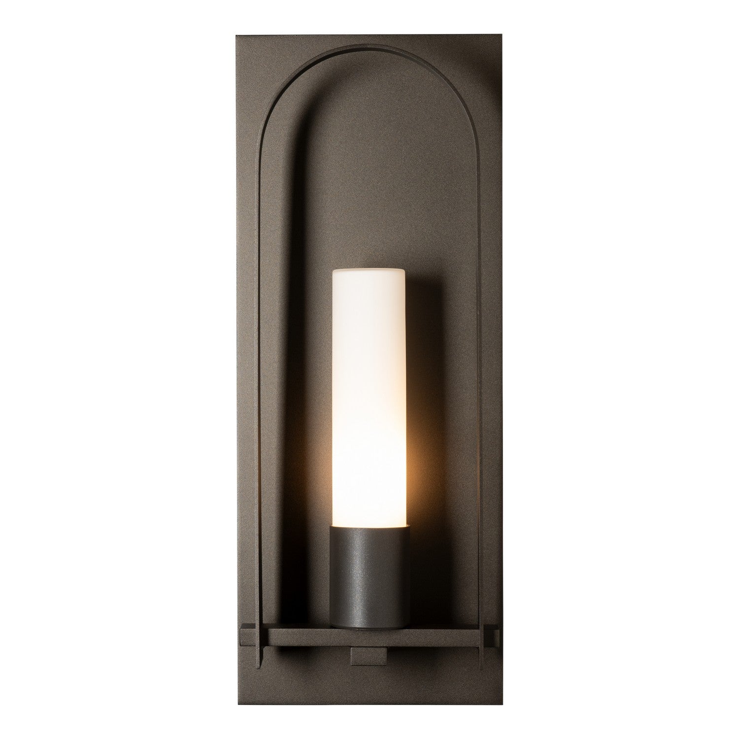 Hubbardton Forge - 302031-SKT-14-GG0781 - One Light Outdoor Wall Sconce - Triomphe - Oil Rubbed Bronze