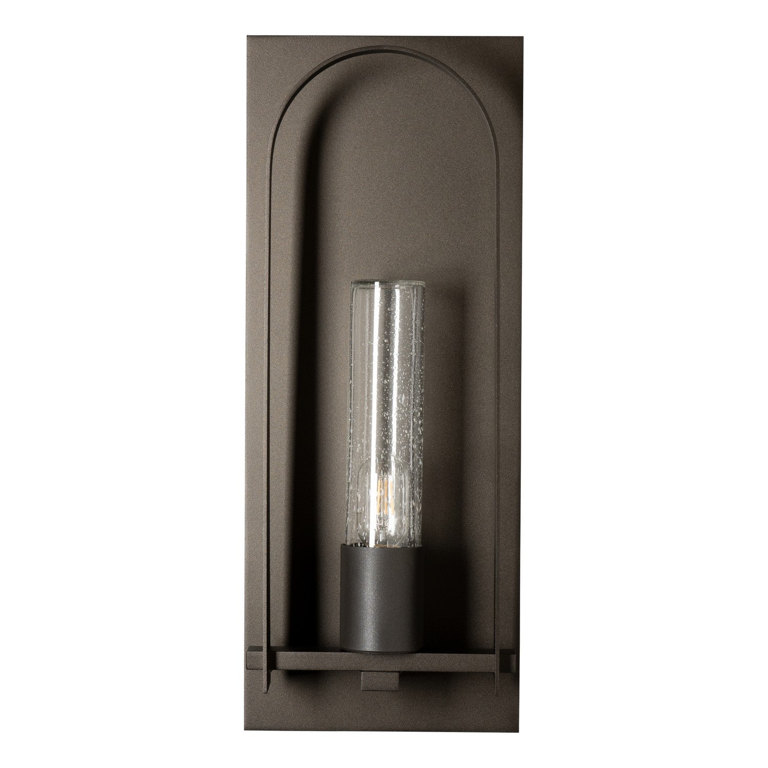 Hubbardton Forge - 302031-SKT-14-GG0781 - One Light Outdoor Wall Sconce - Triomphe - Oil Rubbed Bronze