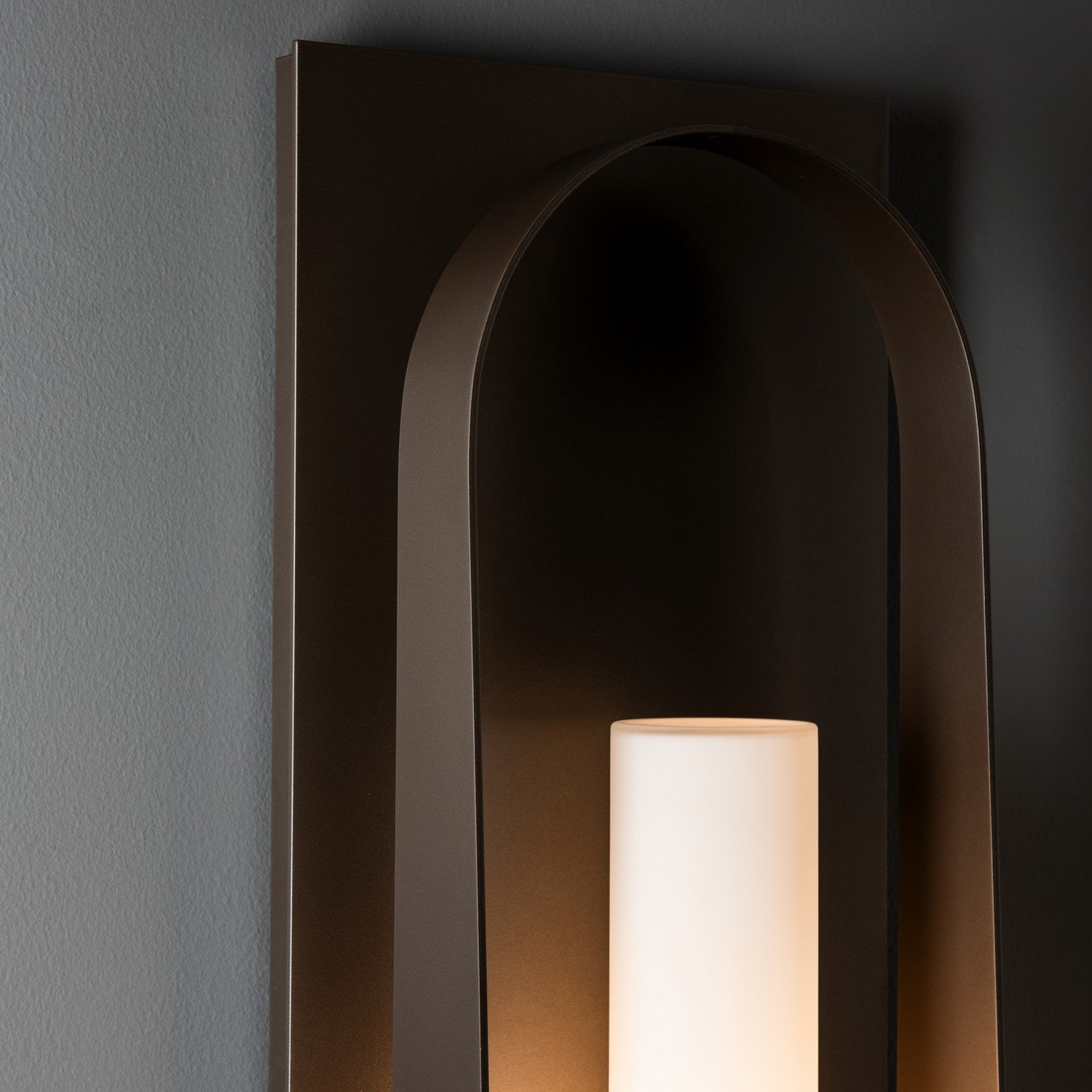 Hubbardton Forge - 302032-SKT-77-GG0783 - One Light Outdoor Wall Sconce - Triomphe - Coastal Dark Smoke