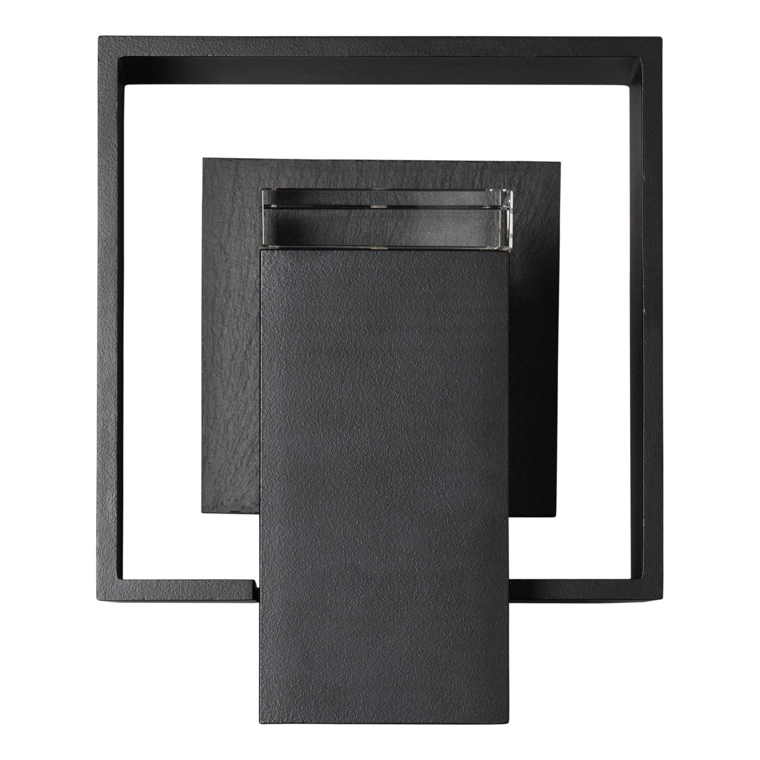 Hubbardton Forge - 302600-SKT-80-SL-ZM0546 - Shadow Box Small w/Slate Outdoor Sconce - Shadow Box - Coastal Black