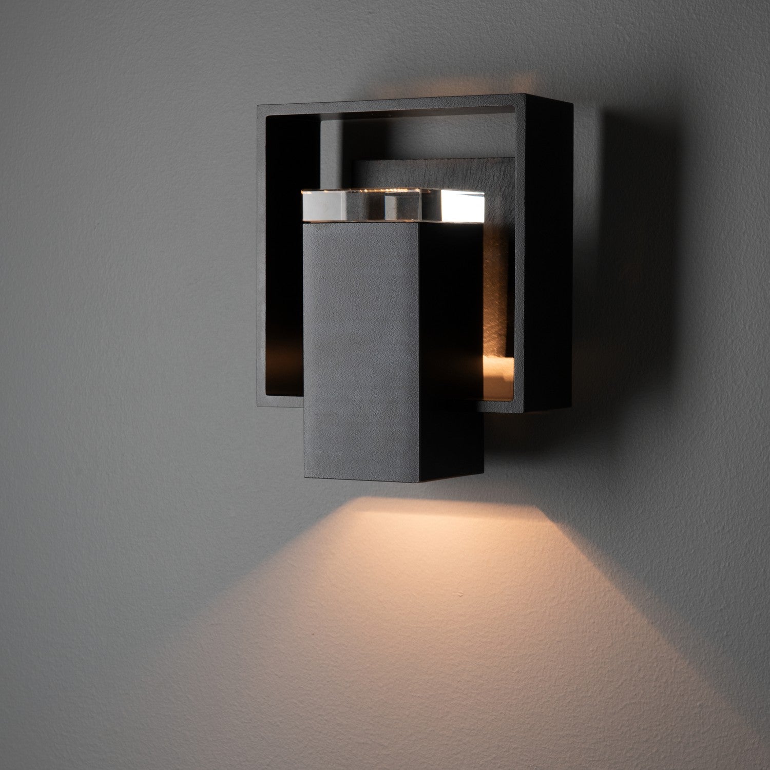Hubbardton Forge - 302600-SKT-80-SL-ZM0546 - Shadow Box Small w/Slate Outdoor Sconce - Shadow Box - Coastal Black