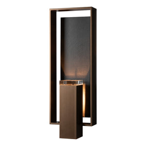 Hubbardton Forge - 302604-SKT-75-SL-ZM0546 - One Light Outdoor Wall Sconce - Shadow Box - Coastal Bronze