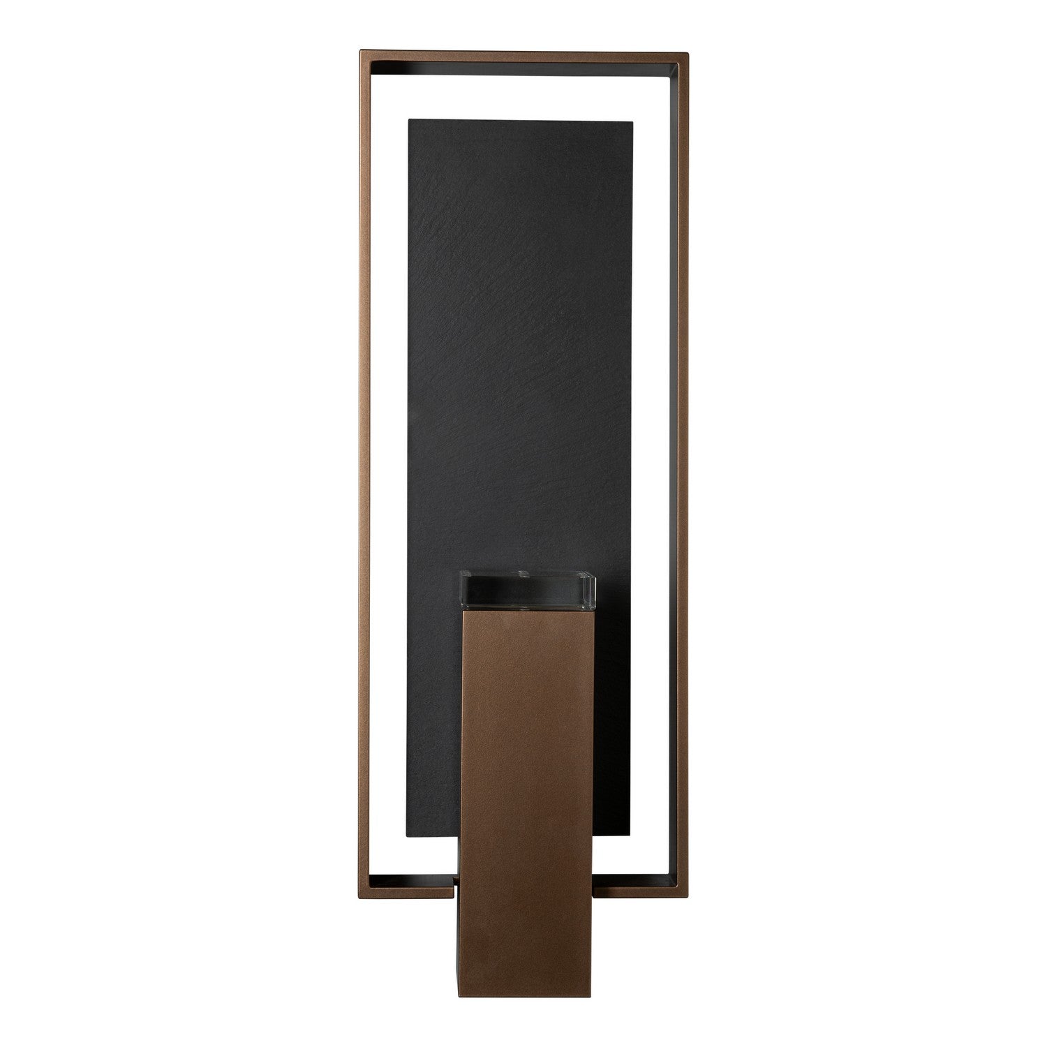 Hubbardton Forge - 302604-SKT-75-SL-ZM0546 - Shadow Box Large w/Slate Outdoor Sconce - Shadow Box - Coastal Bronze