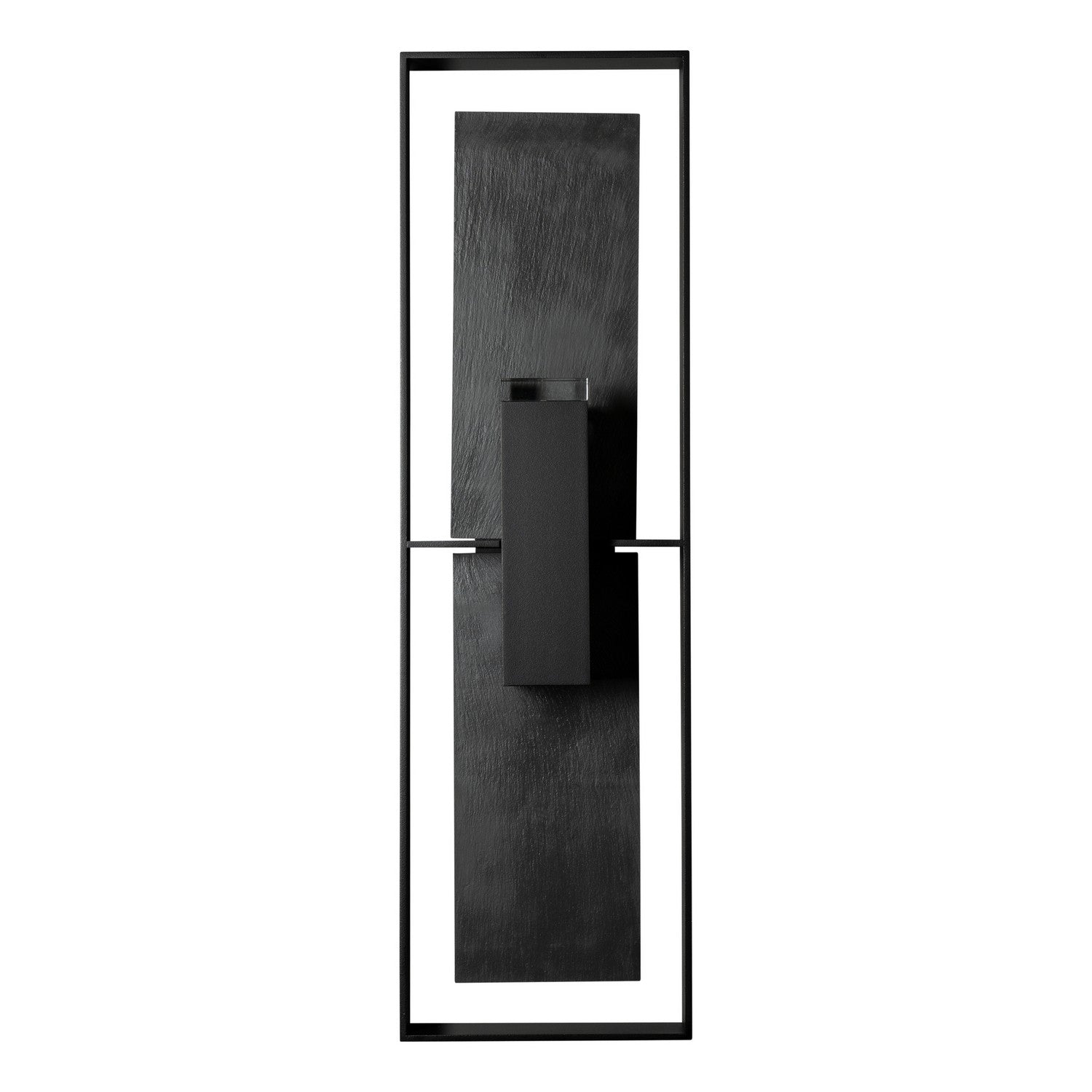 Hubbardton Forge - 302606-SKT-80-SL-ZM0546 - Shadow Box Tall w/Slate Outdoor Sconce - Shadow Box - Coastal Black