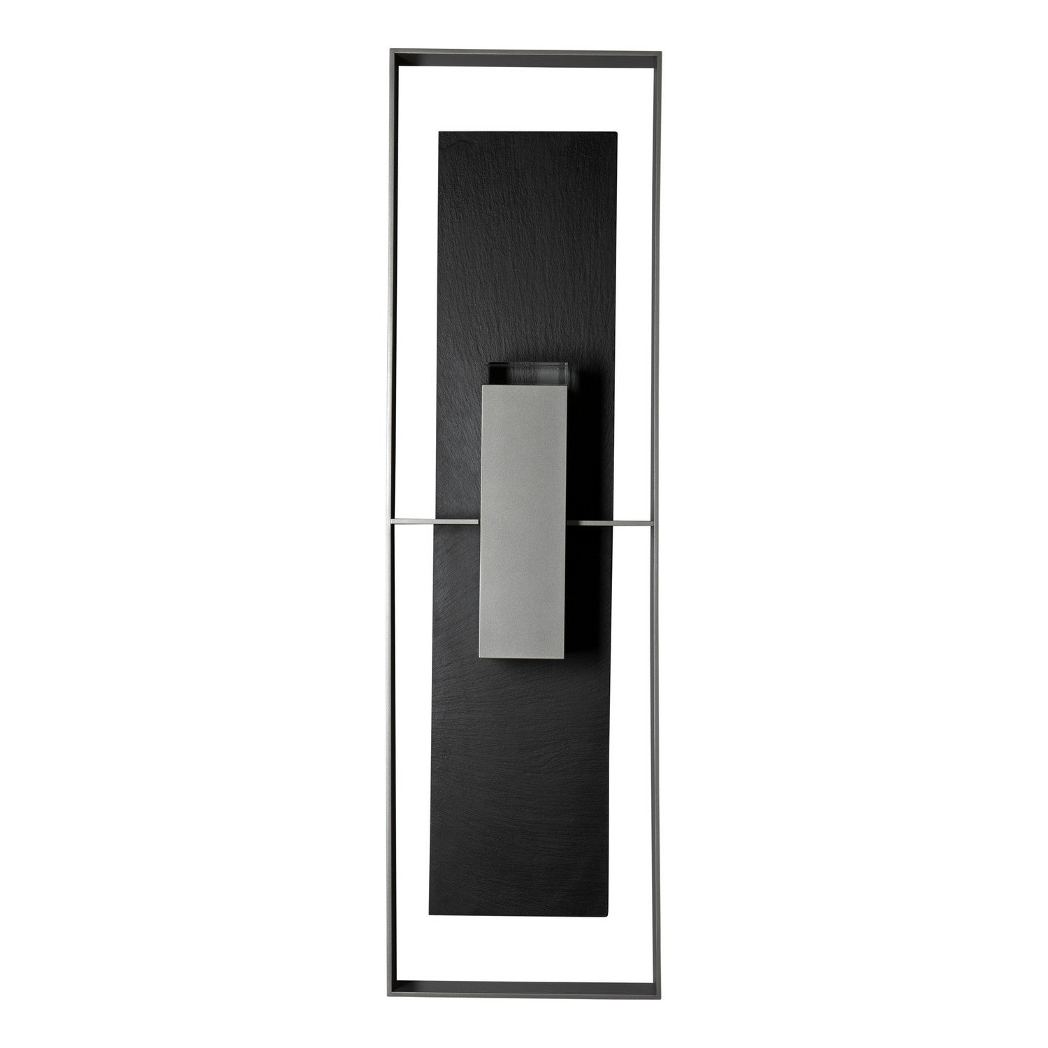Hubbardton Forge - 302609-SKT-78-SL-ZM0736 - Shadow Box Extra Tall w/Slate Outdoor Sconce - Shadow Box - Coastal Burnished Steel