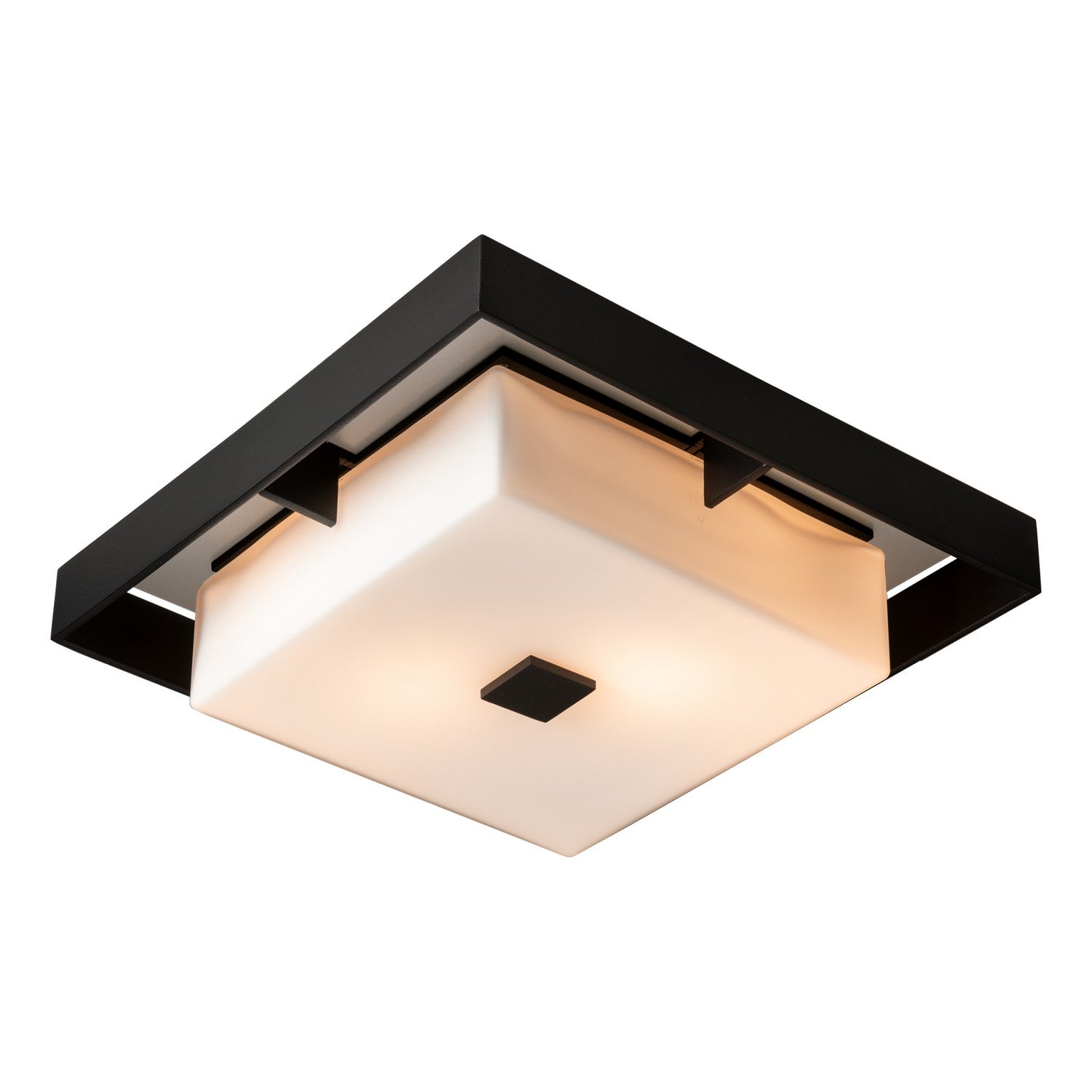 Hubbardton Forge - 363100-SKT-80-78-GG0784 - Two Light Outdoor Flush Mount - Shadow Box - Coastal Black