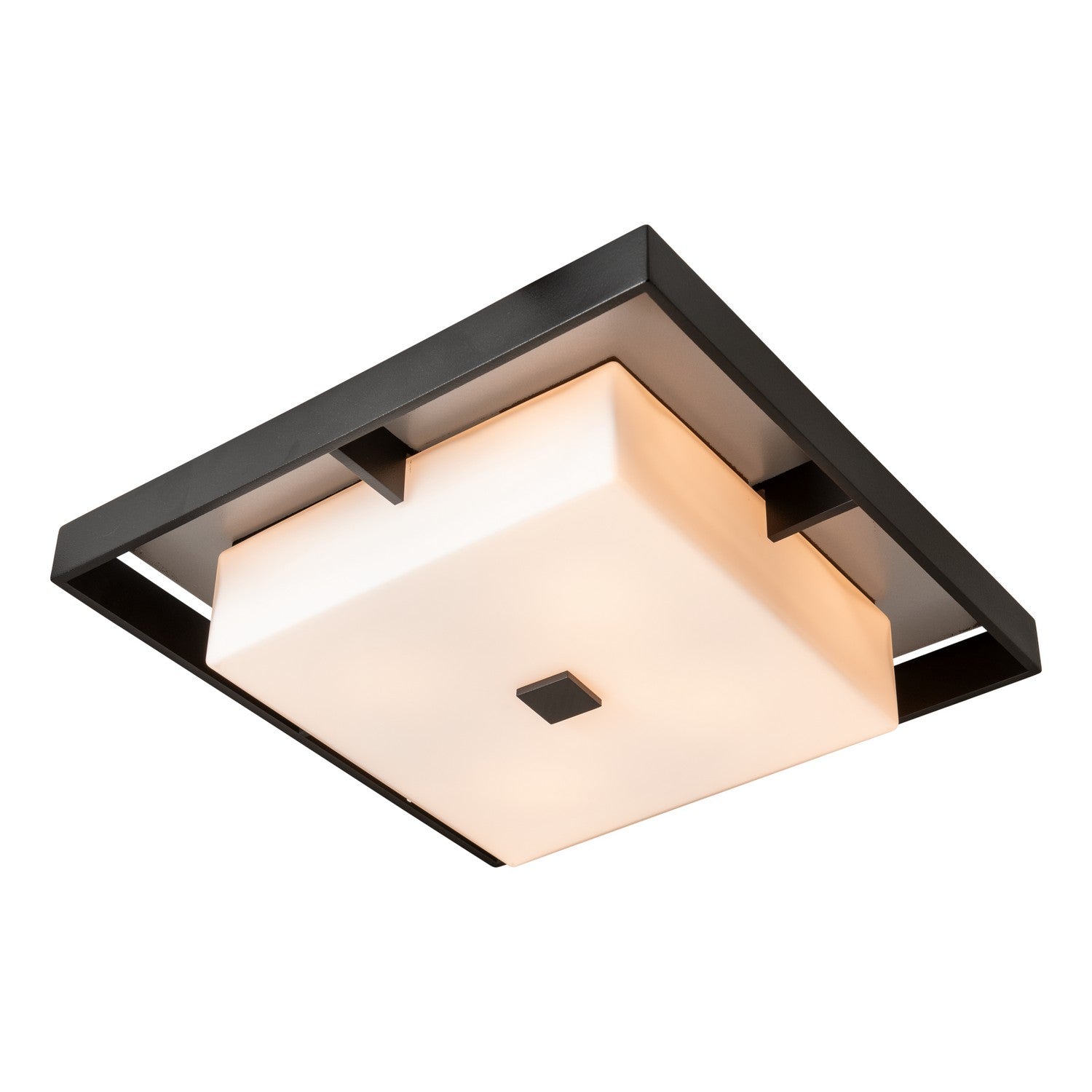 Hubbardton Forge - 363102-SKT-80-77-GG0785 - Four Light Outdoor Flush Mount - Shadow Box - Coastal Black