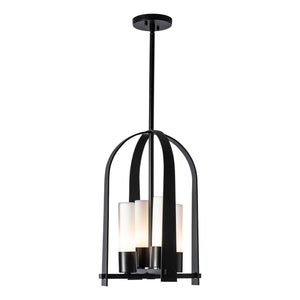 Hubbardton Forge - 364030-SKT-MULT-80-GG0392 - Four Light Outdoor Lantern - Triomphe - Coastal Black