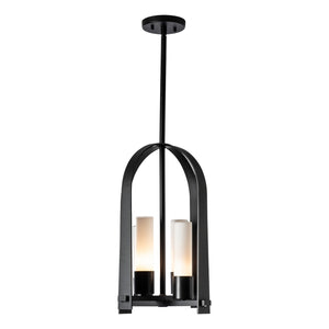 Hubbardton Forge - 364030-SKT-MULT-80-GG0392 - Four Light Outdoor Lantern - Triomphe - Coastal Black