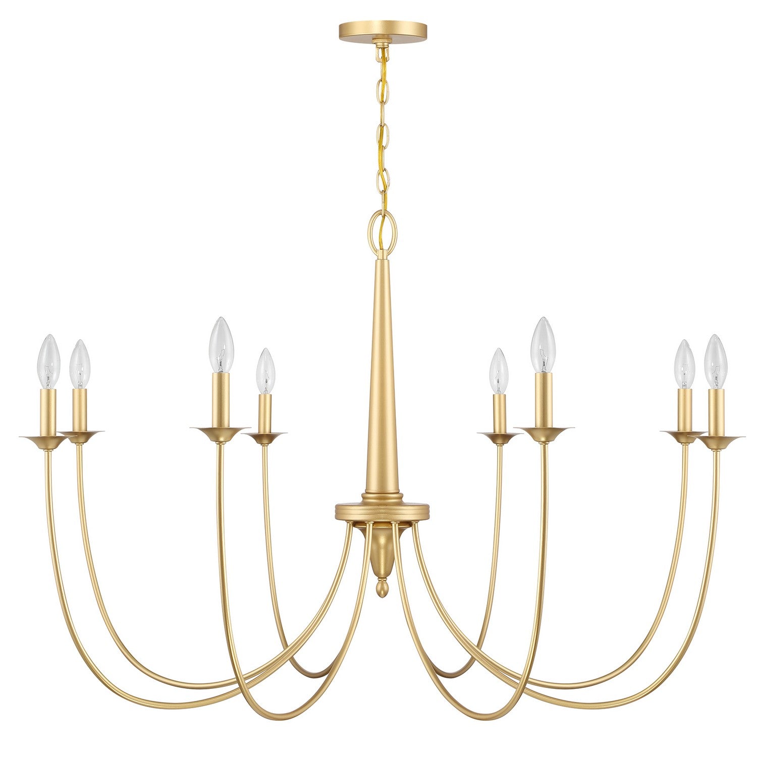 Savoy House - 1-1202-8-186 - Eight Light Chandelier - Stonecrest - French Gold