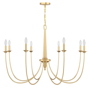 Savoy House - 1-1202-8-186 - Eight Light Chandelier - Stonecrest - French Gold