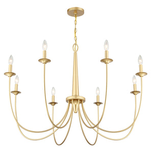 Savoy House - 1-1202-8-186 - Eight Light Chandelier - Stonecrest - French Gold