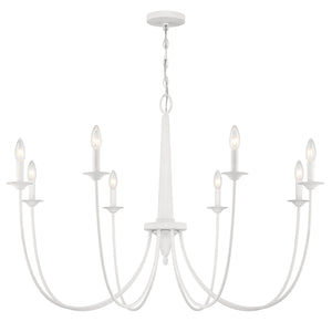 Savoy House - 1-1202-8-83 - Eight Light Chandelier - Stonecrest - Bisque White