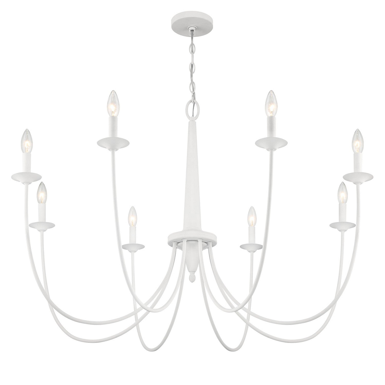 Savoy House - 1-1202-8-83 - Eight Light Chandelier - Stonecrest - Bisque White