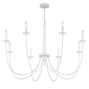 Savoy House - 1-1202-8-83 - Eight Light Chandelier - Stonecrest - Bisque White