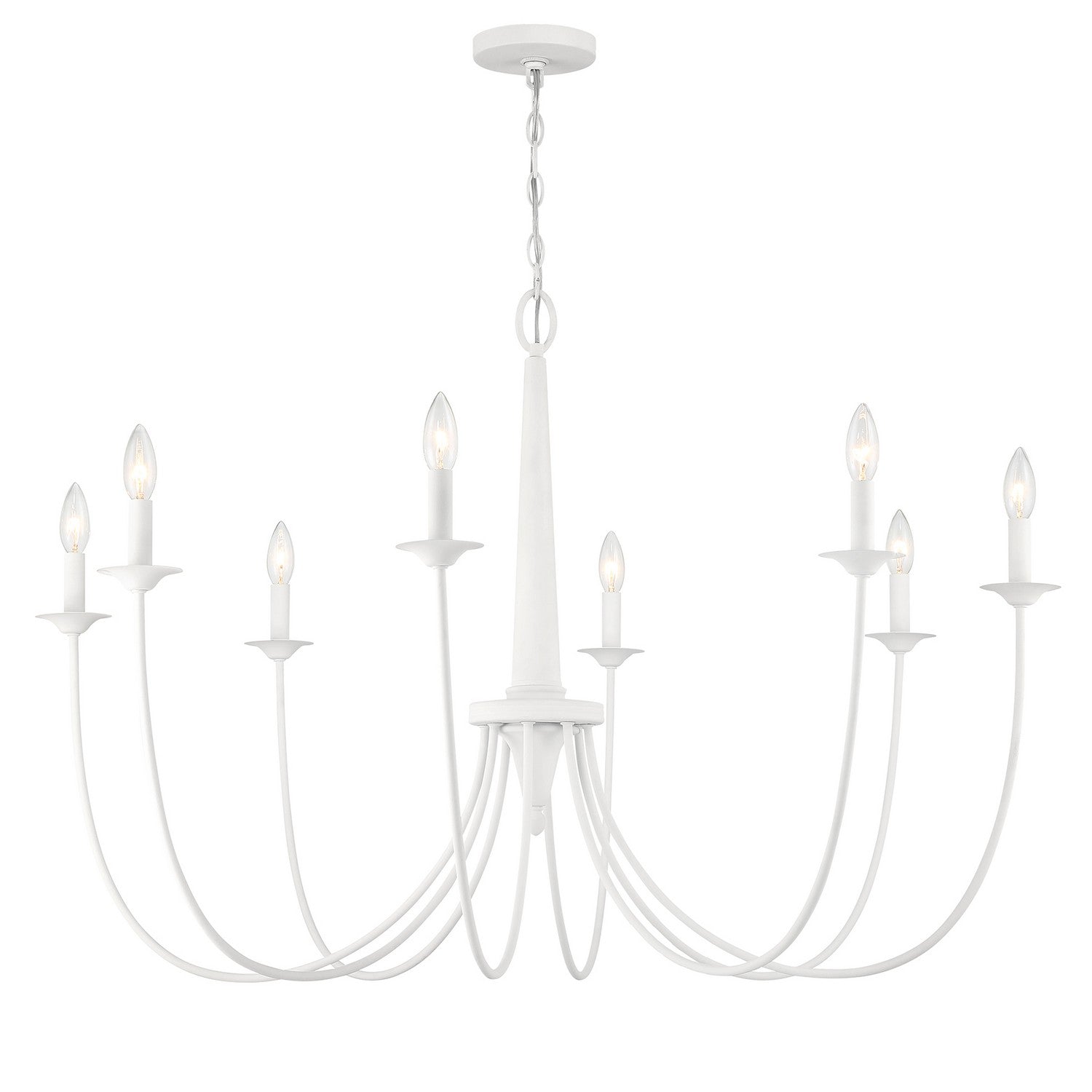 Savoy House - 1-1202-8-83 - Eight Light Chandelier - Stonecrest - Bisque White