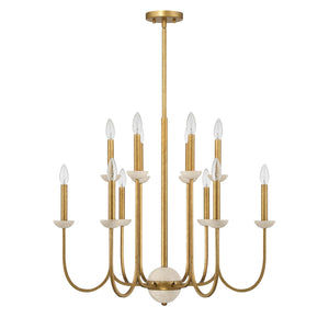 Savoy House - 1-2294-12-262 - 12 Light Chandelier - Oakhurst - Antique Gold