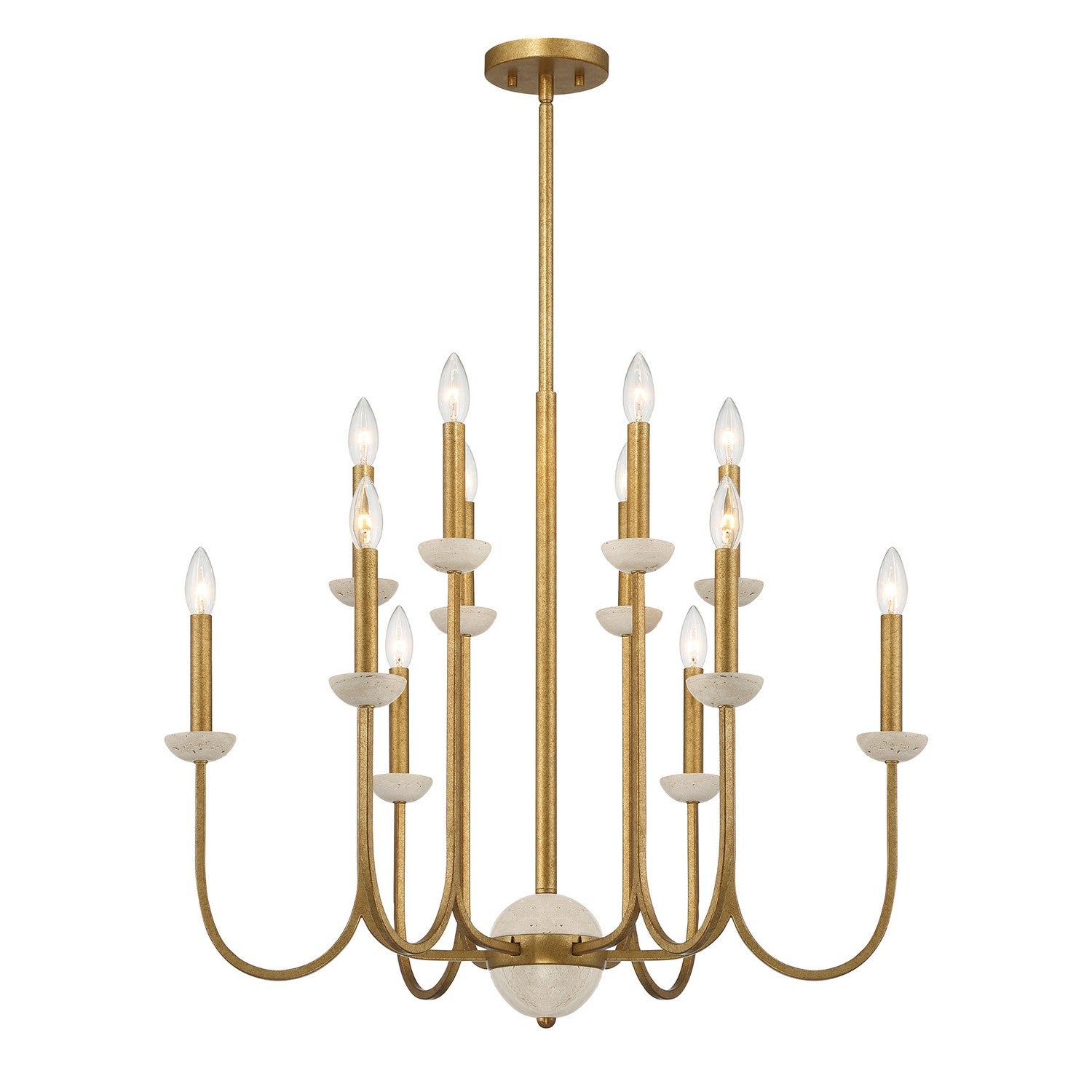 Savoy House - 1-2294-12-262 - 12 Light Chandelier - Oakhurst - Antique Gold