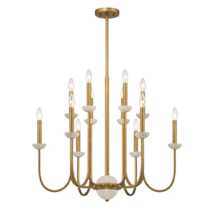 Savoy House - 1-2294-12-262 - 12 Light Chandelier - Oakhurst - Antique Gold