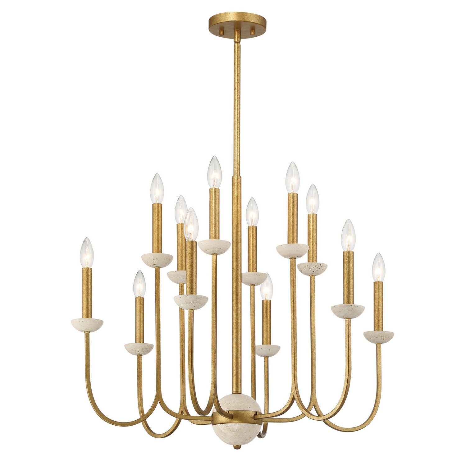 Savoy House - 1-2294-12-262 - 12 Light Chandelier - Oakhurst - Antique Gold