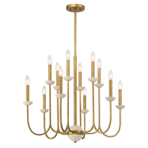 Savoy House - 1-2294-12-262 - 12 Light Chandelier - Oakhurst - Antique Gold