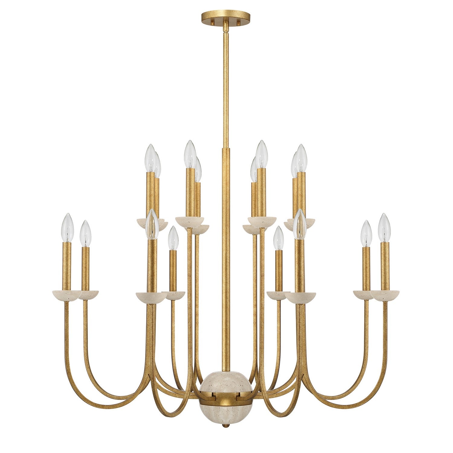 Savoy House - 1-2296-16-262 - 16 Light Chandelier - Oakhurst - Antique Gold