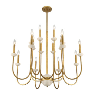 Savoy House - 1-2296-16-262 - 16 Light Chandelier - Oakhurst - Antique Gold