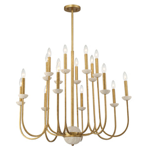 Savoy House - 1-2296-16-262 - 16 Light Chandelier - Oakhurst - Antique Gold