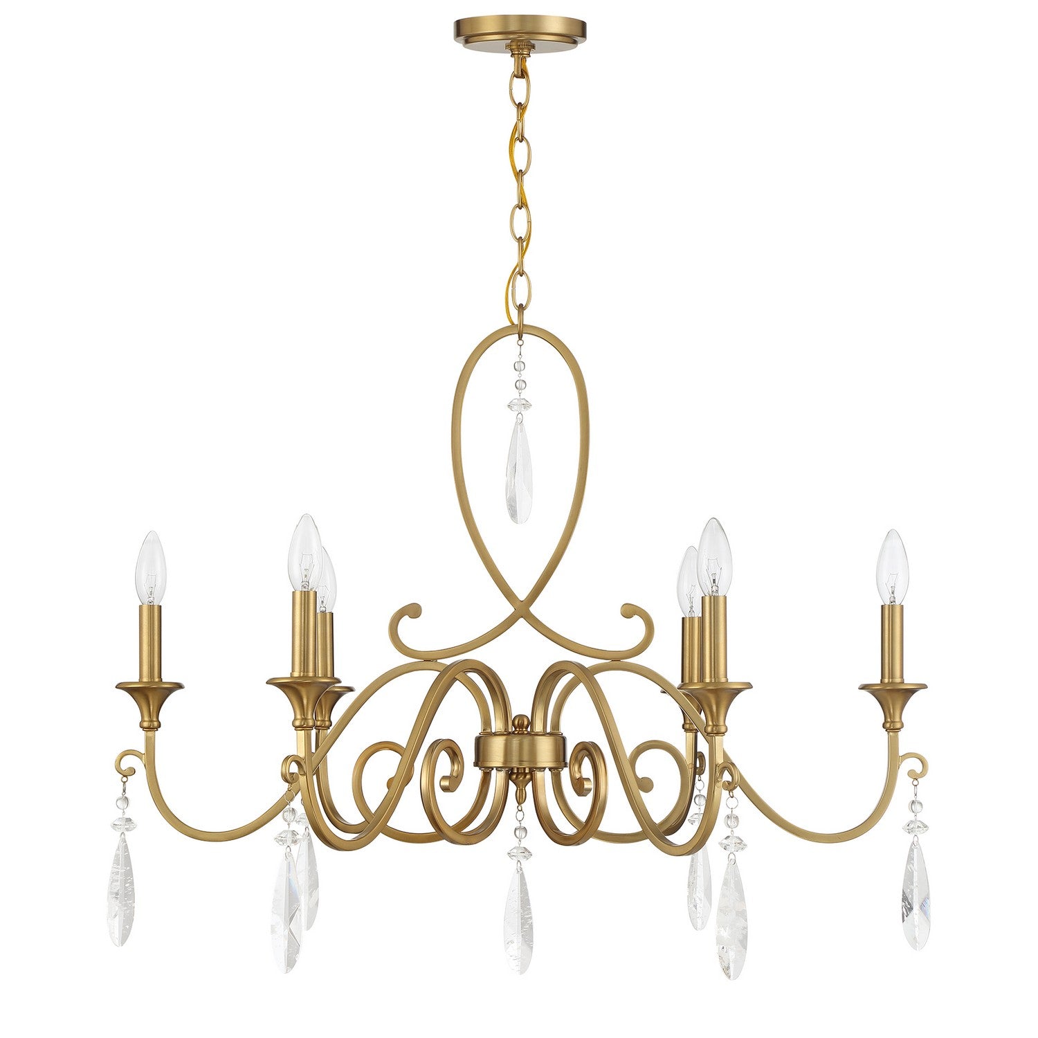 Savoy House - 1-2700-6-322 - Six Light Chandelier - Fairchild - Warm Brass