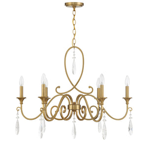 Savoy House - 1-2700-6-322 - Six Light Chandelier - Fairchild - Warm Brass