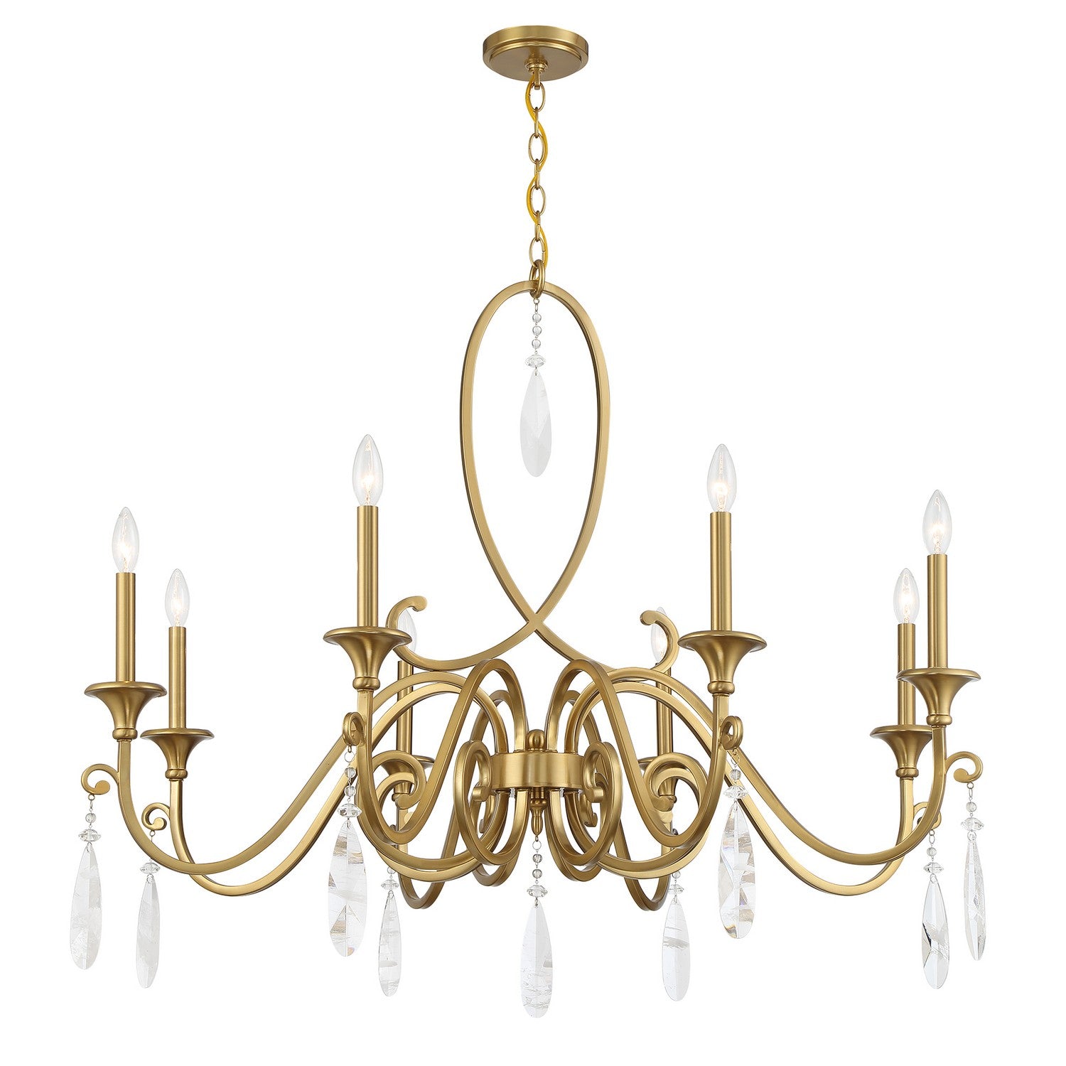 Savoy House - 1-2702-8-322 - Eight Light Chandelier - Fairchild - Warm Brass