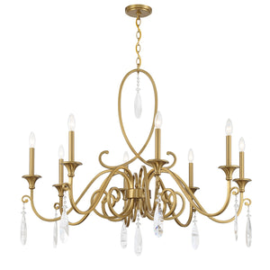 Savoy House - 1-2702-8-322 - Eight Light Chandelier - Fairchild - Warm Brass