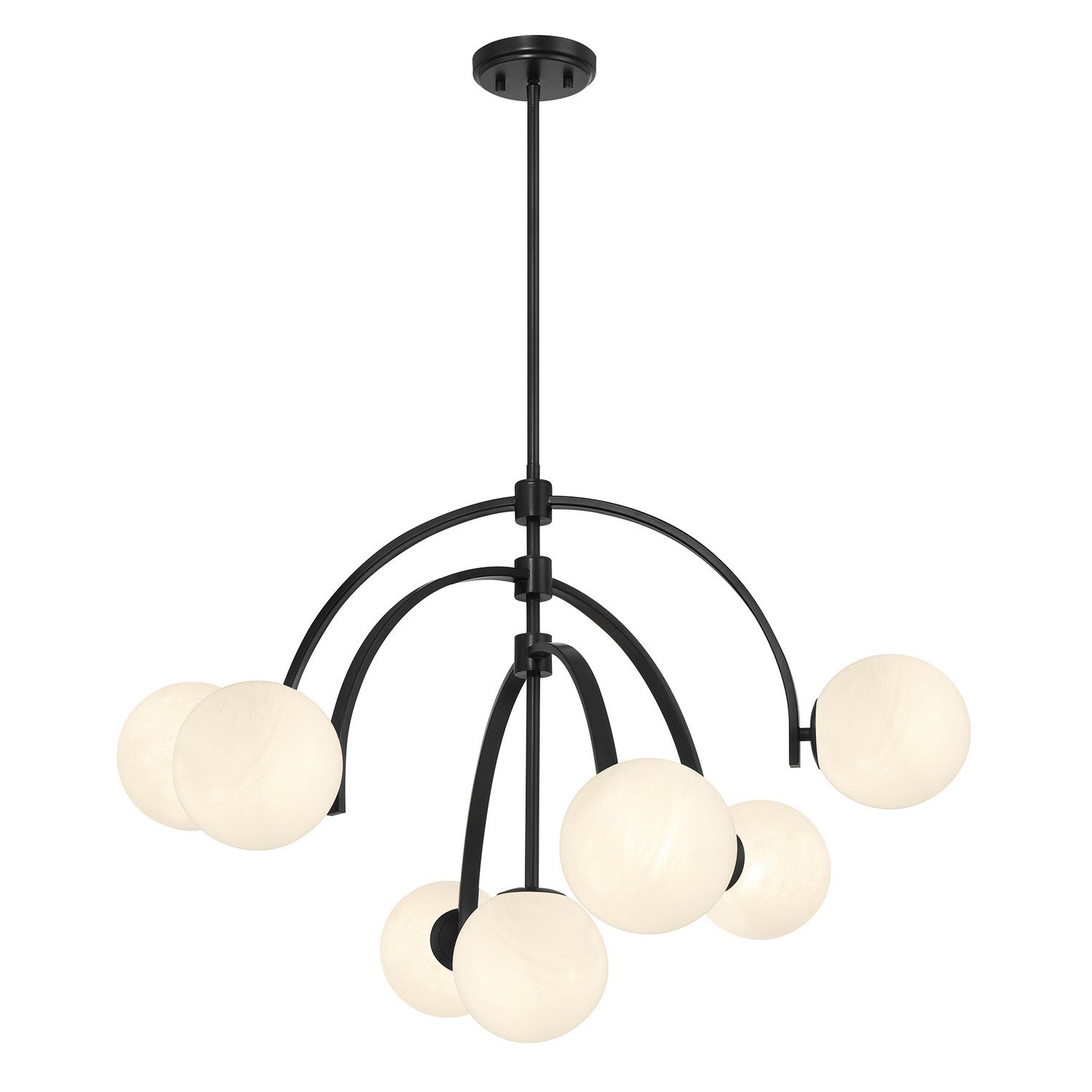 Savoy House - 1-3319-7-89 - Seven Light Chandelier - Marias - Matte Black