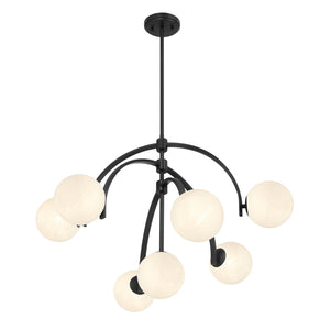 Savoy House - 1-3319-7-89 - Seven Light Chandelier - Marias - Matte Black