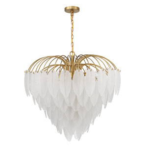 Savoy House - 1-3504-9-322 - Nine Light Chandelier - Boa - Warm Brass