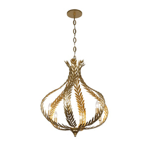 Savoy House - 1-4000-6-31 - Six Light Chandelier - Atlas - Grecian Gold