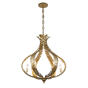 Savoy House - 1-4000-6-31 - Six Light Chandelier - Atlas - Grecian Gold