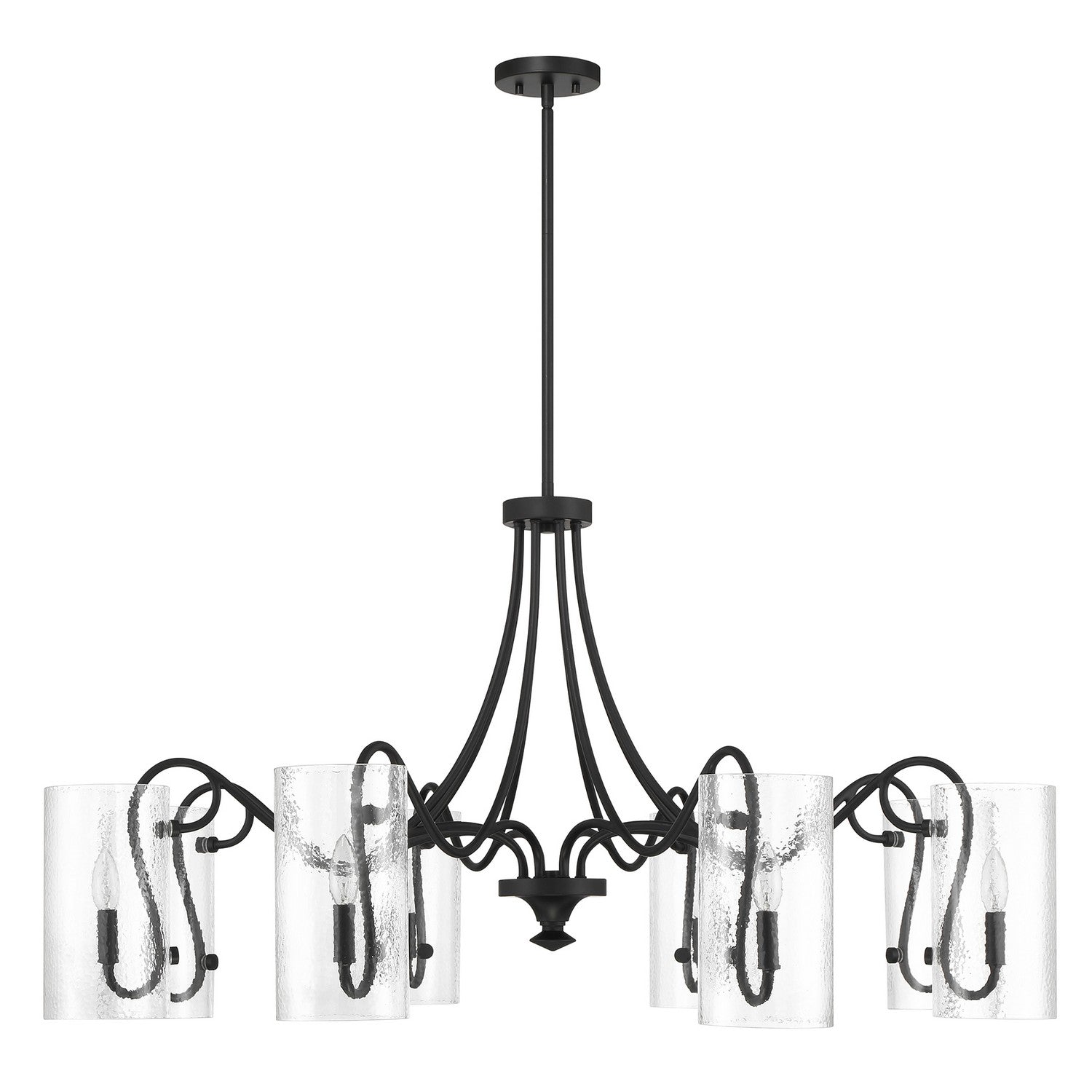 Savoy House - 1-4570-8-89 - Eight Light Chandelier - Calgary - Matte Black