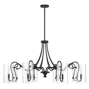 Savoy House - 1-4570-8-89 - Eight Light Chandelier - Calgary - Matte Black