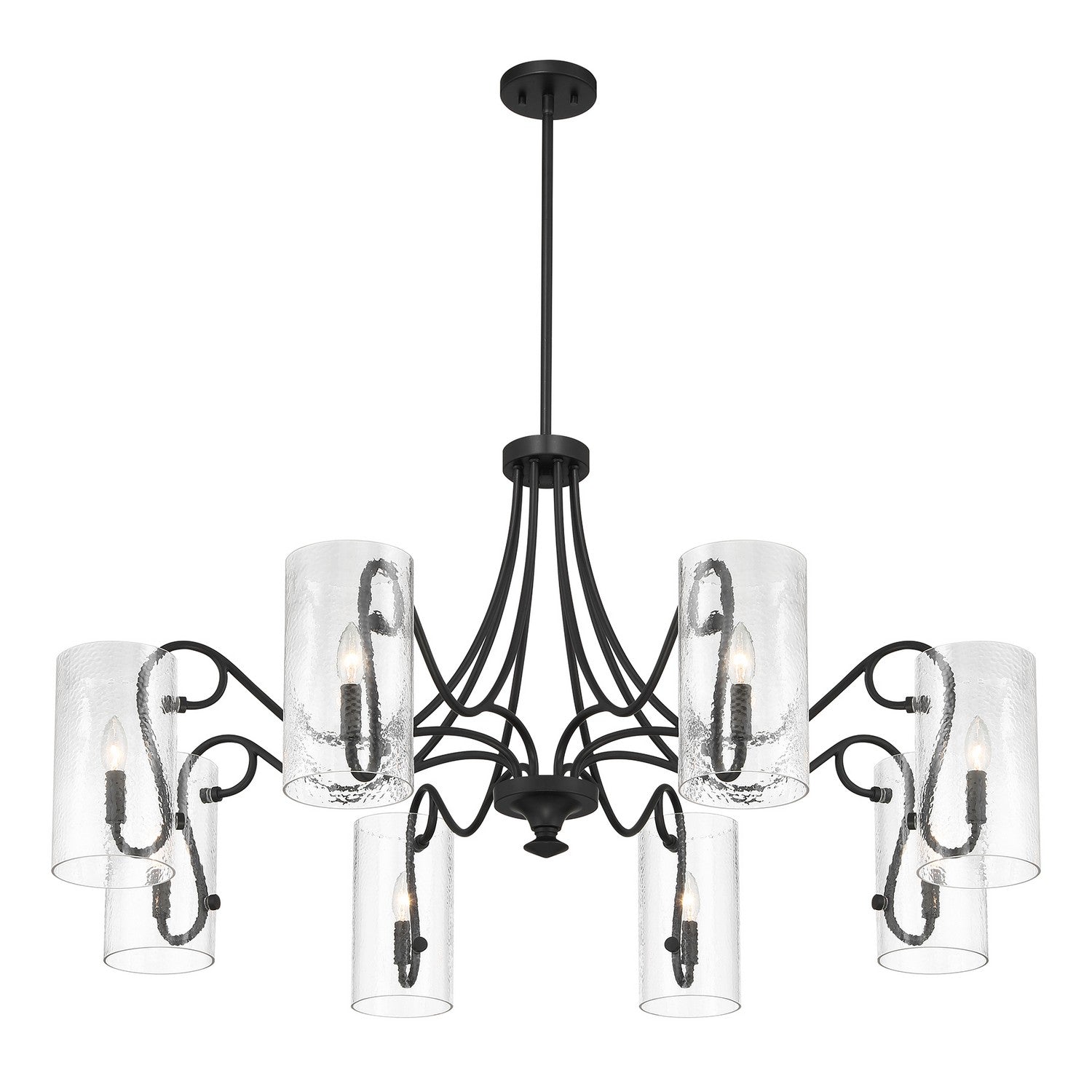 Savoy House - 1-4570-8-89 - Eight Light Chandelier - Calgary - Matte Black