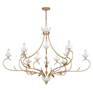 Savoy House - 1-5186-12-59 - 12 Light Chandelier - Muse - French Gold and White Cashmere