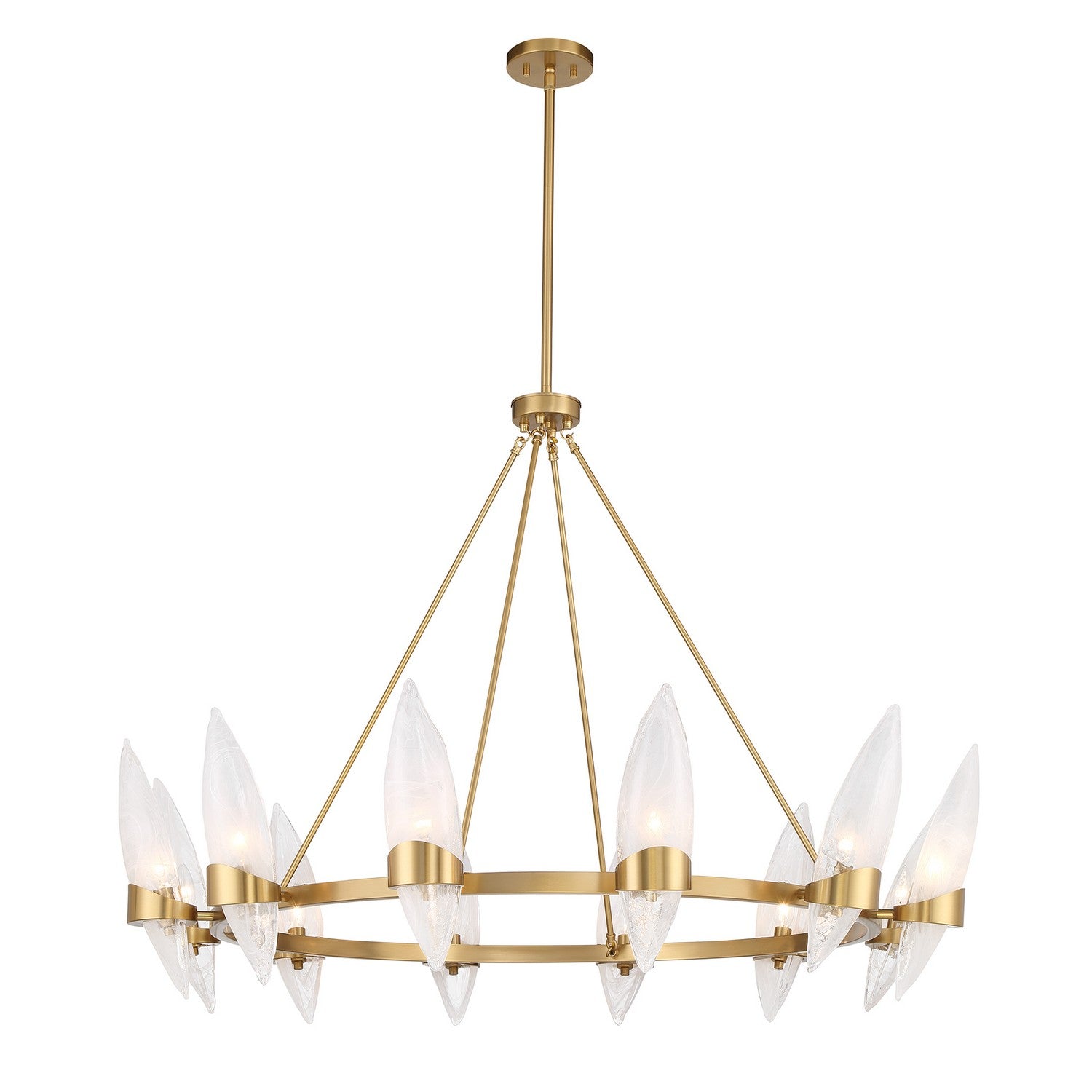 Savoy House - 1-5504-12-322 - 12 Light Chandelier - Nouvel - Warm Brass