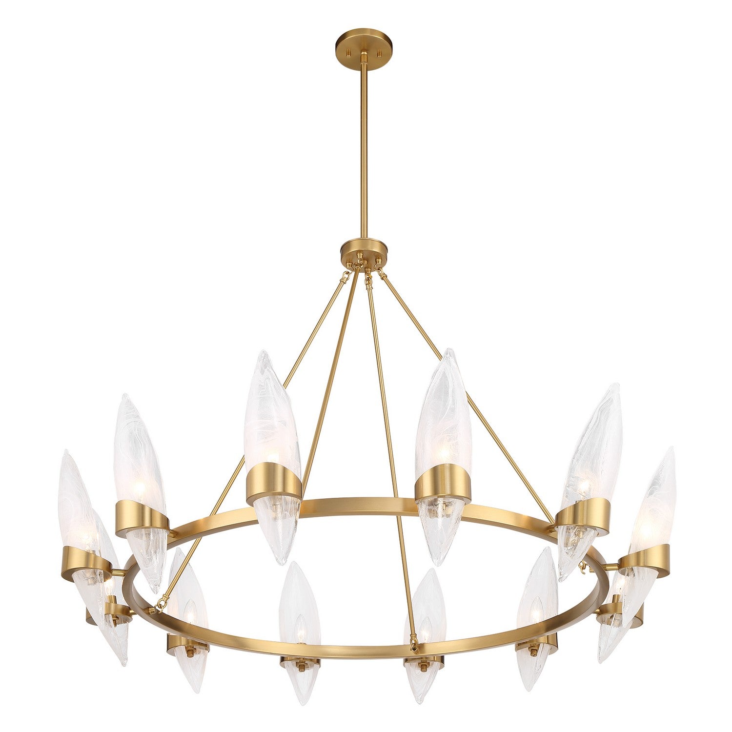 Savoy House - 1-5504-12-322 - 12 Light Chandelier - Nouvel - Warm Brass