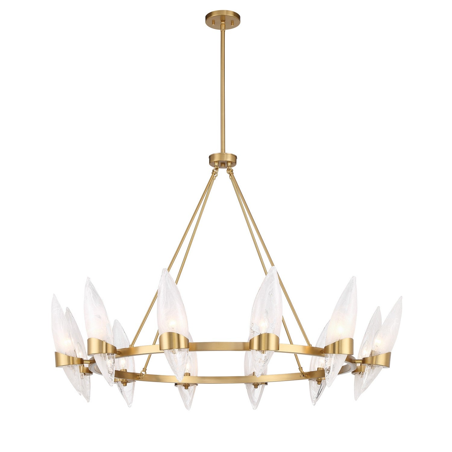 Savoy House - 1-5504-12-322 - 12 Light Chandelier - Nouvel - Warm Brass