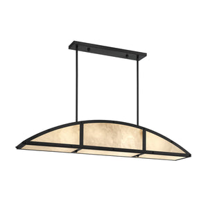 Savoy House - 1-6219-4-89 - Four Light Linear Chandelier - Legacy - Matte Black