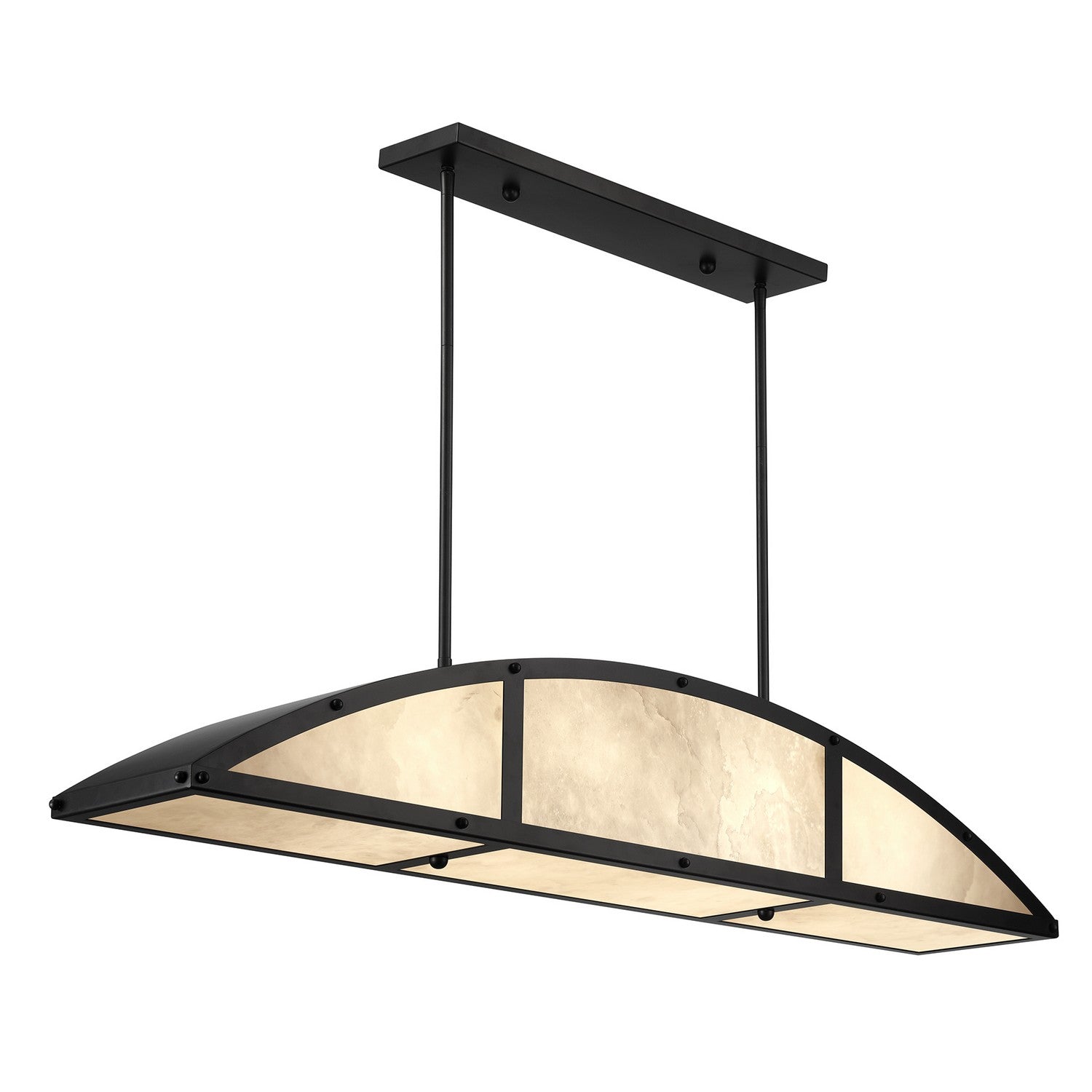 Savoy House - 1-6219-4-89 - Four Light Linear Chandelier - Legacy - Matte Black