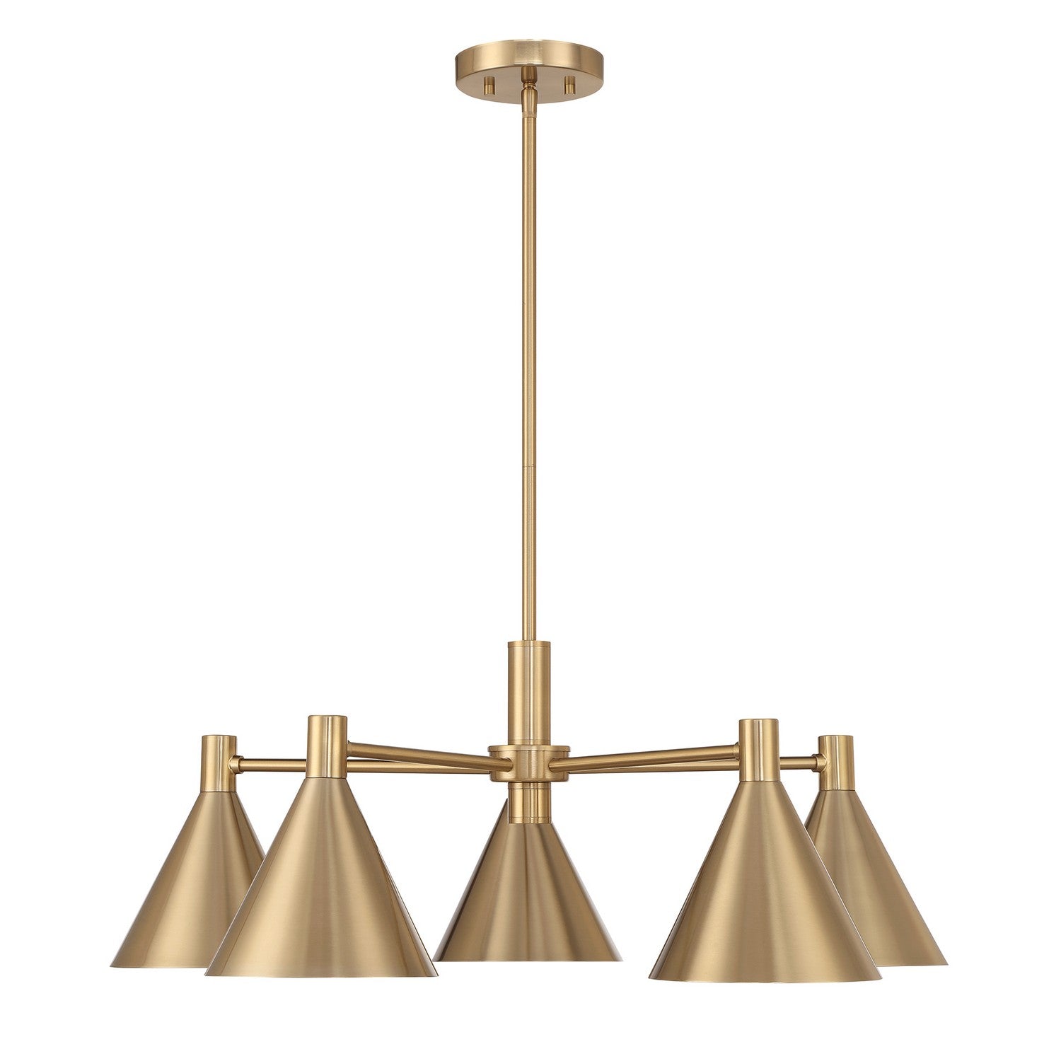 Savoy House - 1-8004-5-127 - Five Light Chandelier - Pharos - Noble Brass