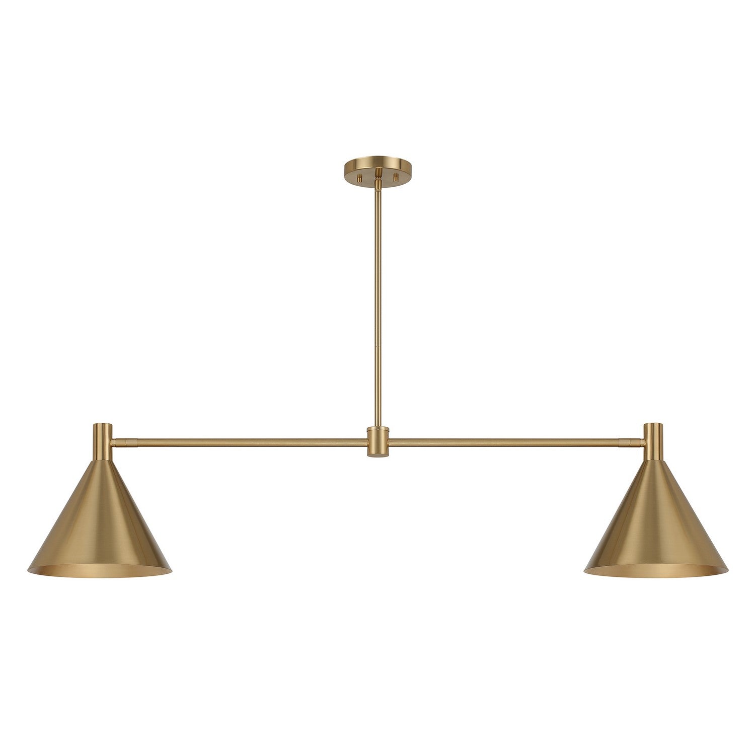 Savoy House - 1-8005-2-127 - Two Light Linear Chandelier - Pharos - Noble Brass