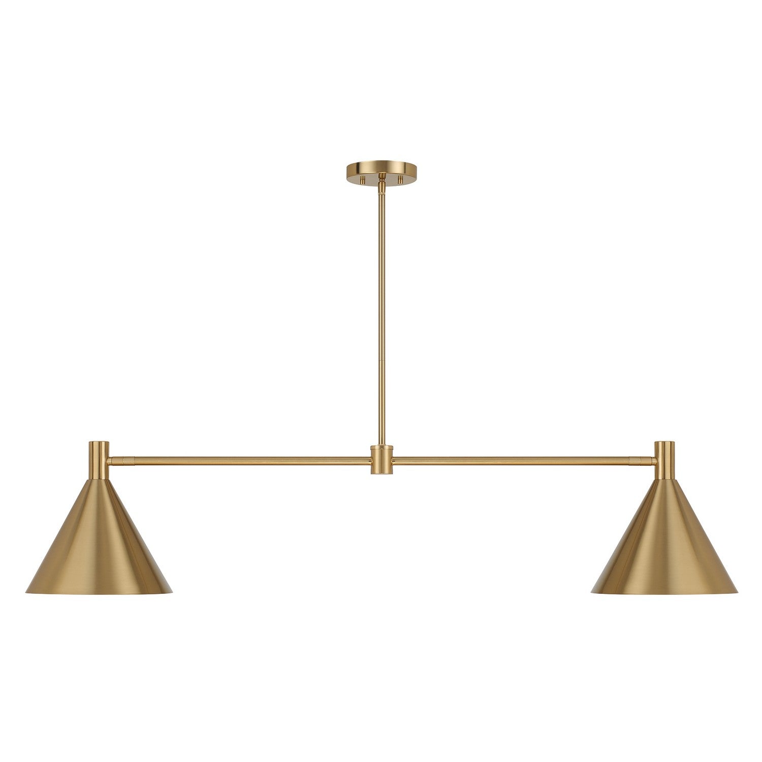 Savoy House - 1-8005-2-127 - Two Light Linear Chandelier - Pharos - Noble Brass